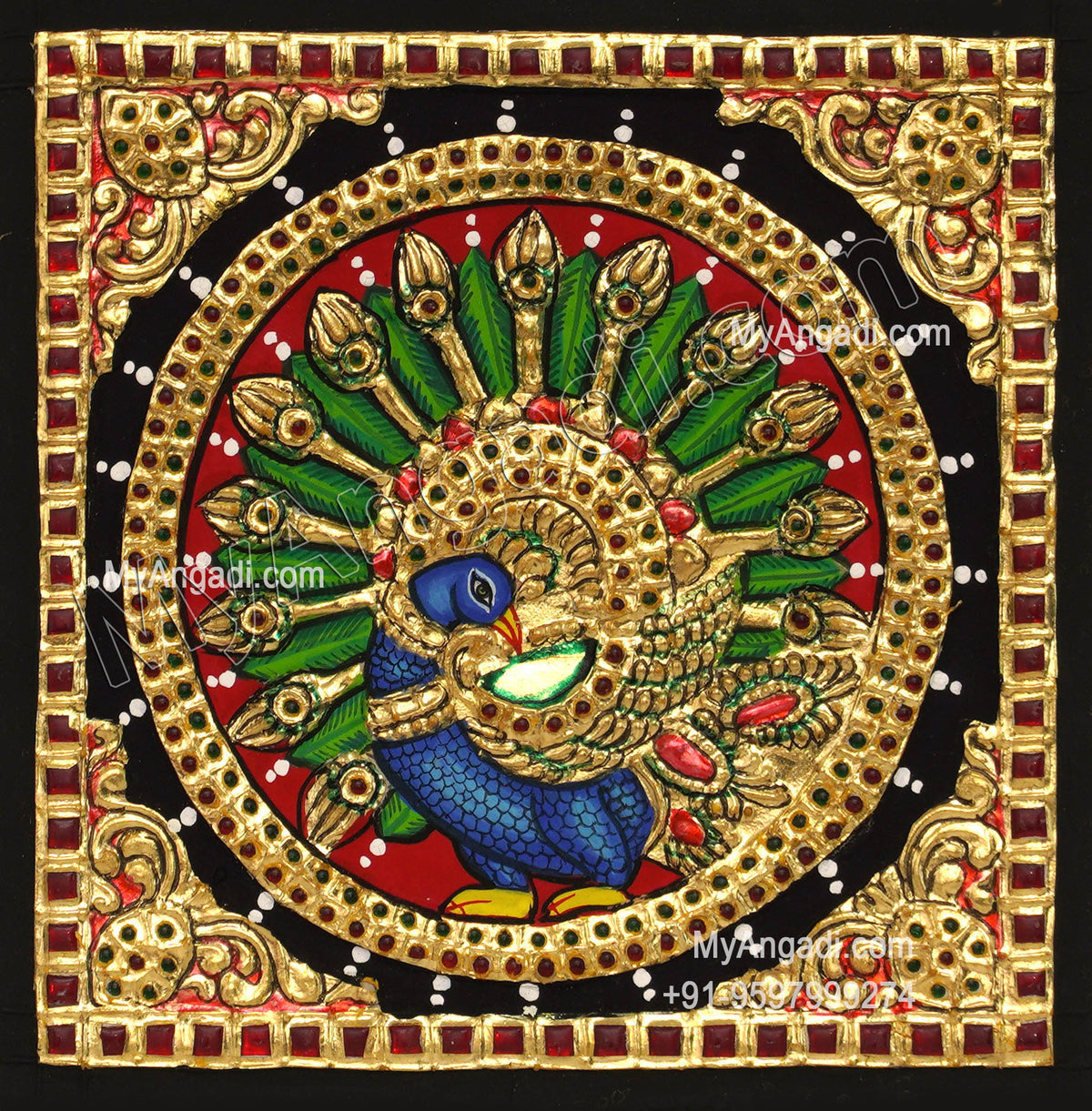 Peacock Tanjore Paintings