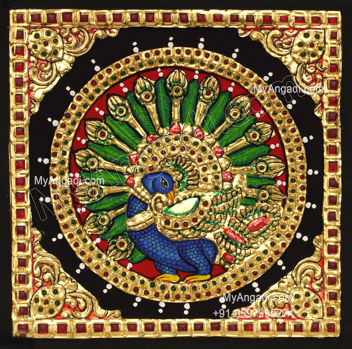 Peacock Tanjore Paintings