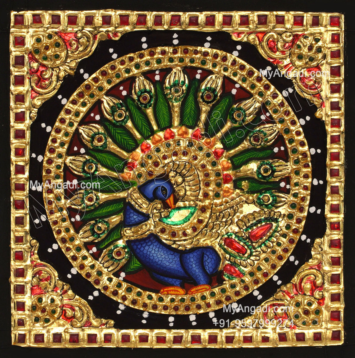 Peacock Tanjore Paintings