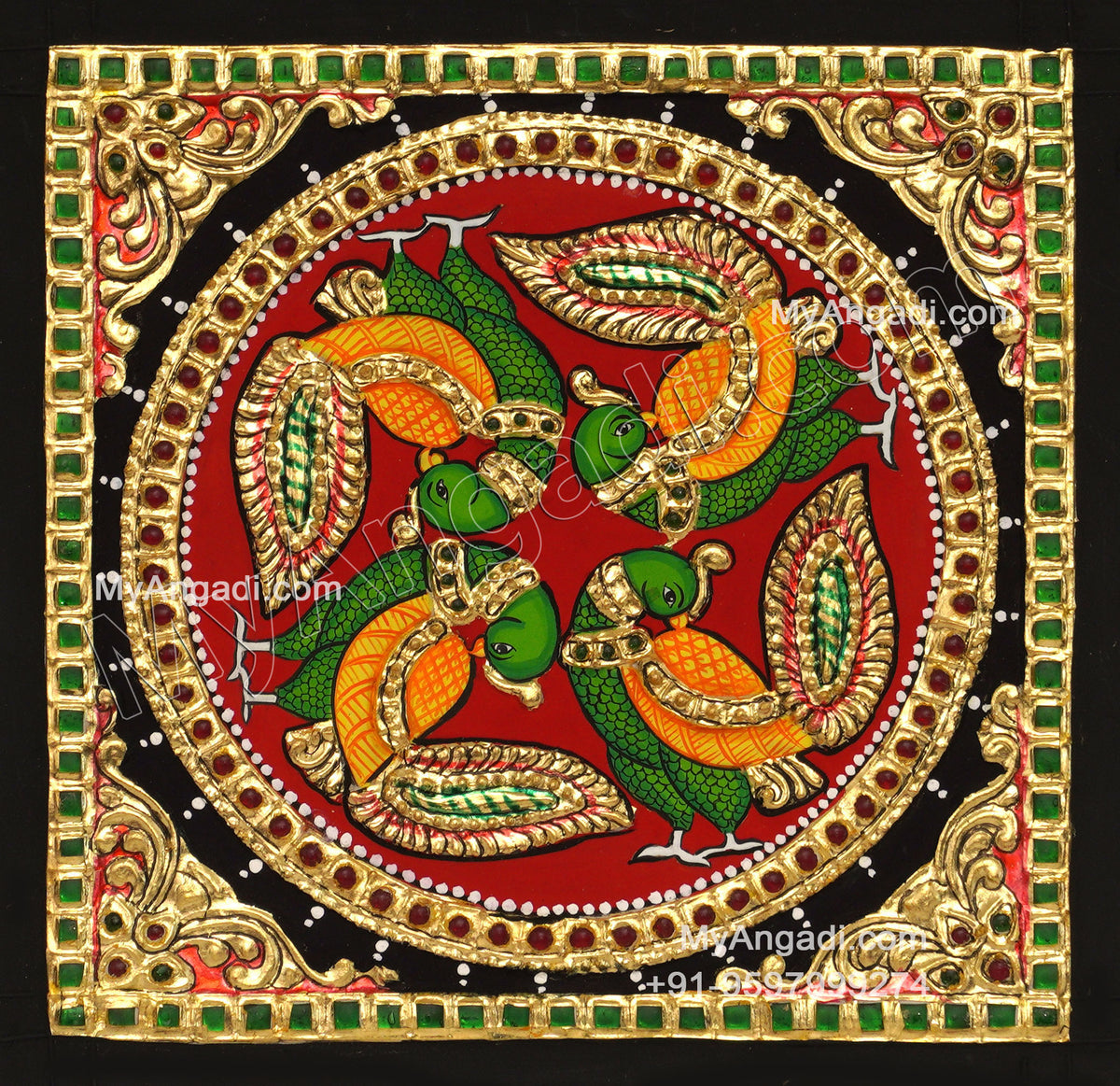 Peacock Tanjore Paintings