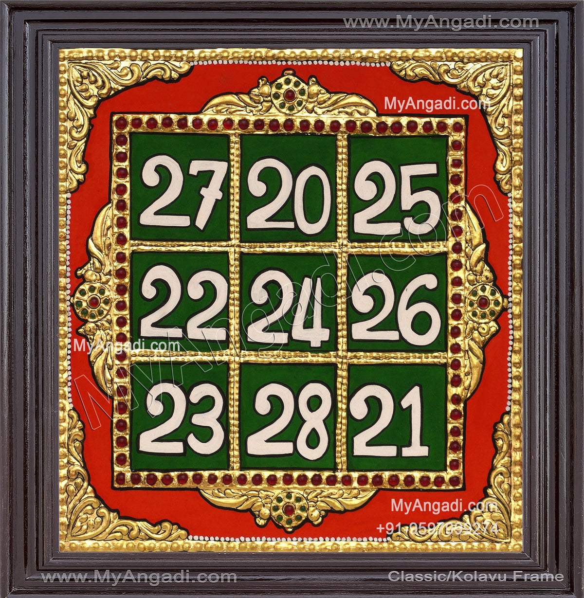 Kubera Yantra Tanjore Painting