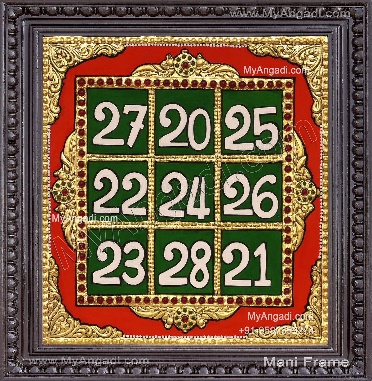 Kubera Yantra Tanjore Painting