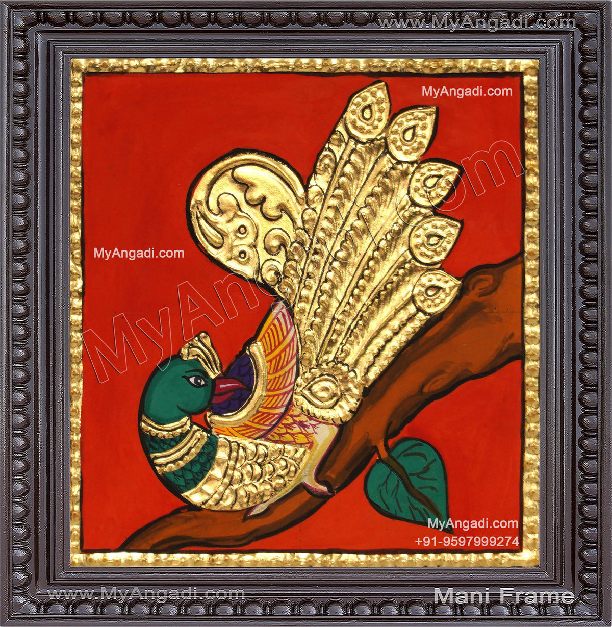 Peacock Tanjore Painting