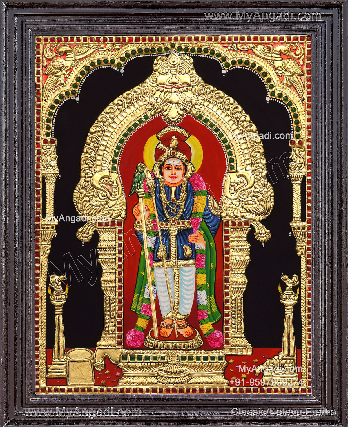 PalaniMurugan Tanjore Painting
