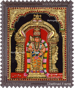 Murugan 3d Embossed Tanjore Painting