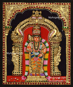 Murugan 3d Embossed Tanjore Painting