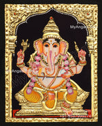 6 God - Ganesha, Lakshmi, Saraswathi, Balaji, Murugan,Kamatchi Tanjore Paintings