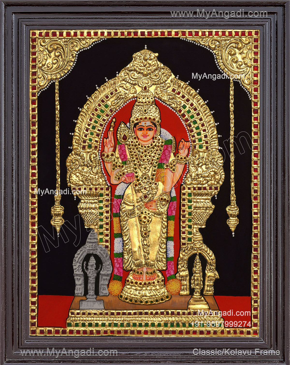 Thiruchendhur Murugan Tanjore Painting