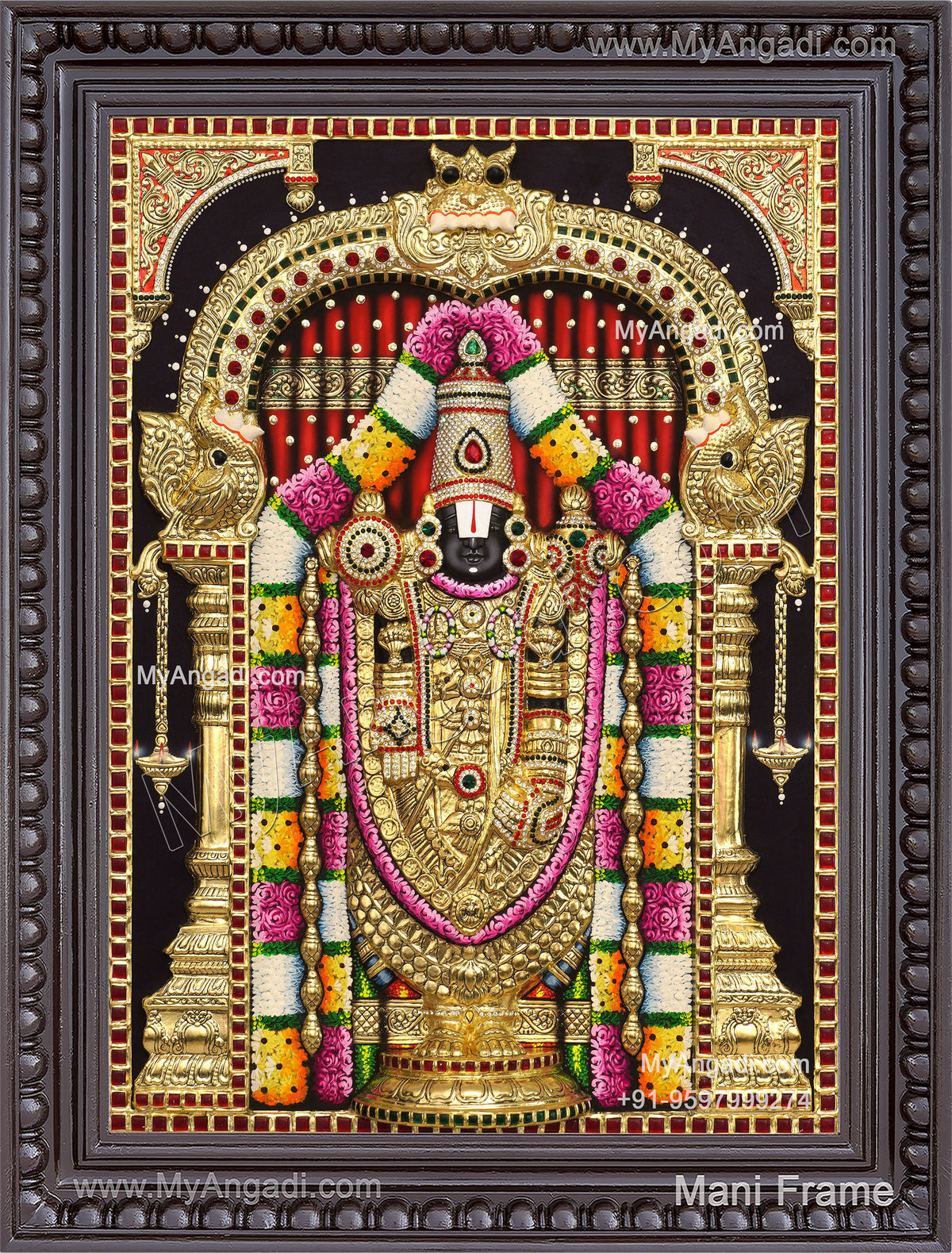 Balaji 3d Tanjore Painting