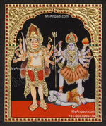 Veerabhadra Bhadrakali Tanjore Painting