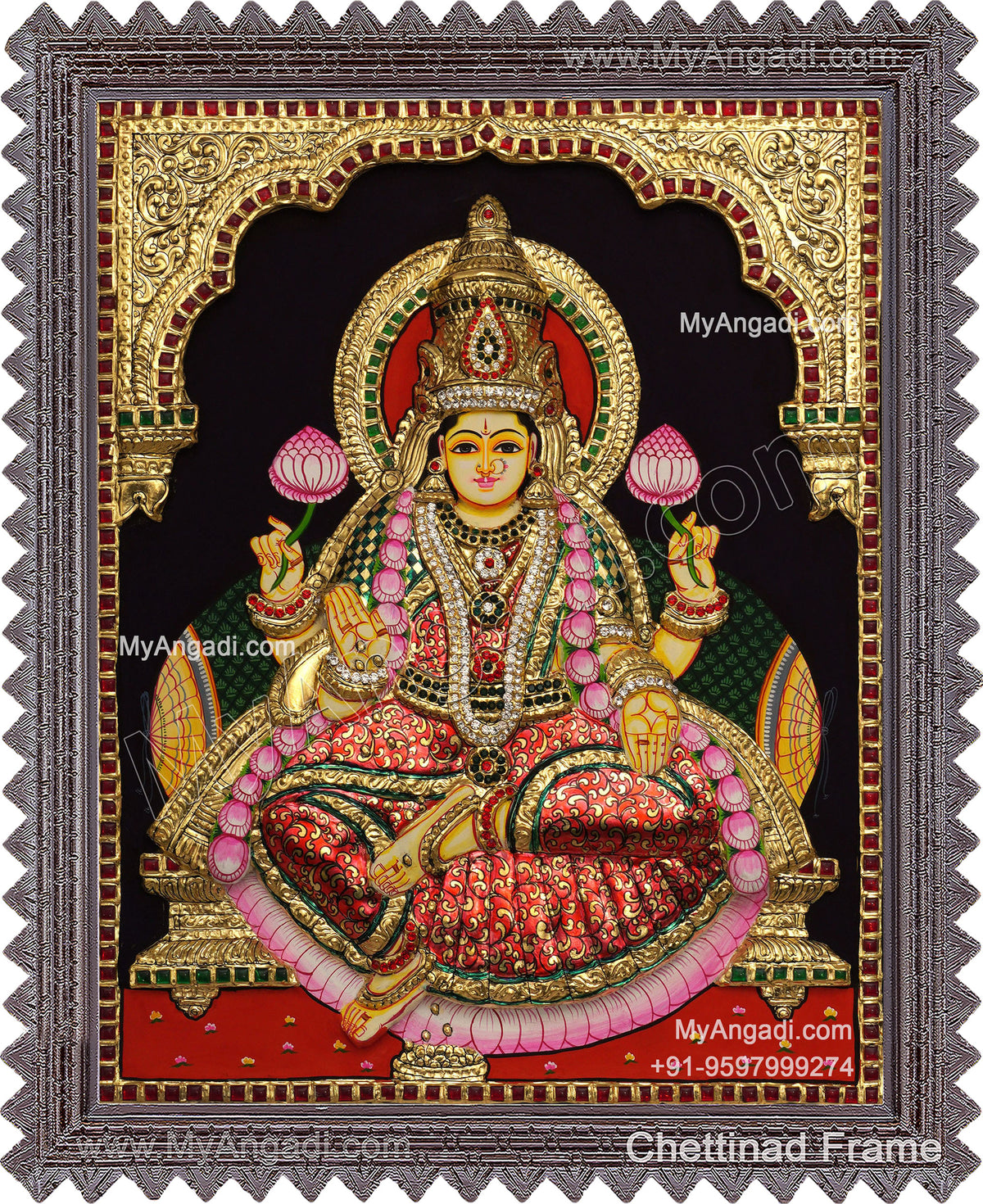 Lakshmi 3D Tanjore Painting