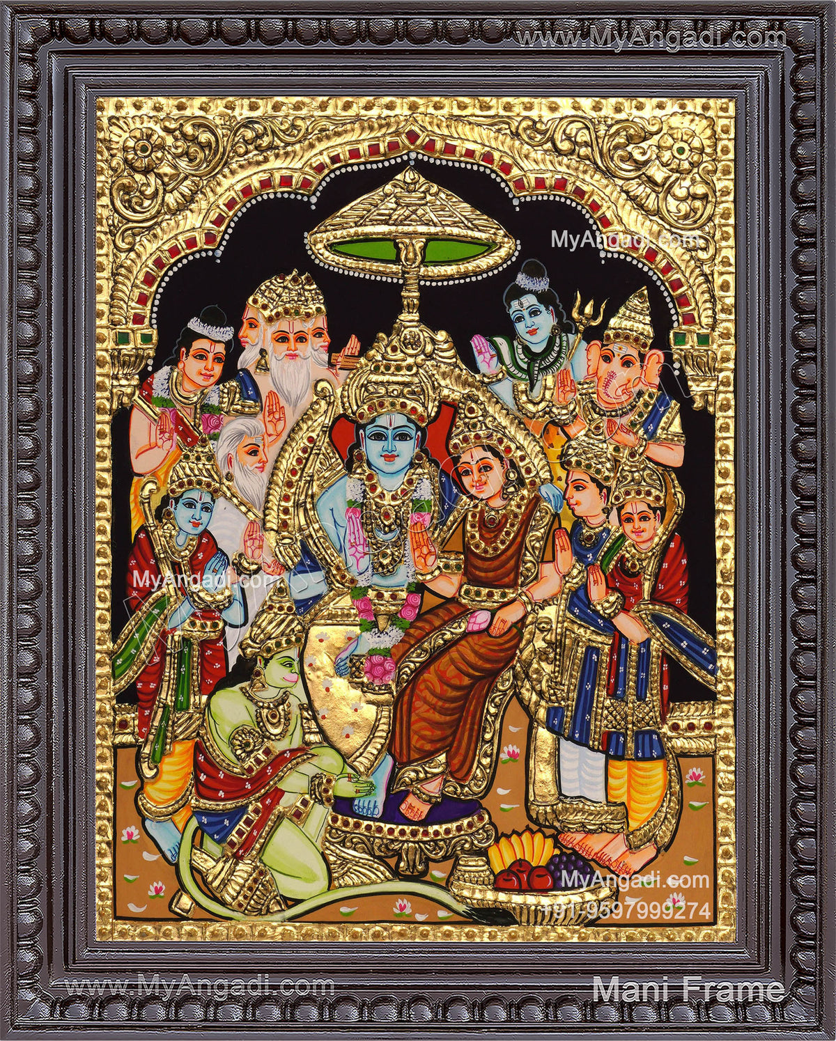 Ramar Pattabhisekam Tanjore Painting