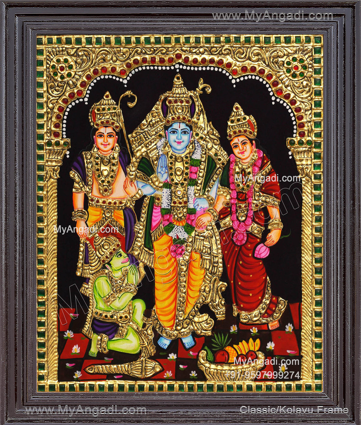 Ram Darbar Tanjore Painting