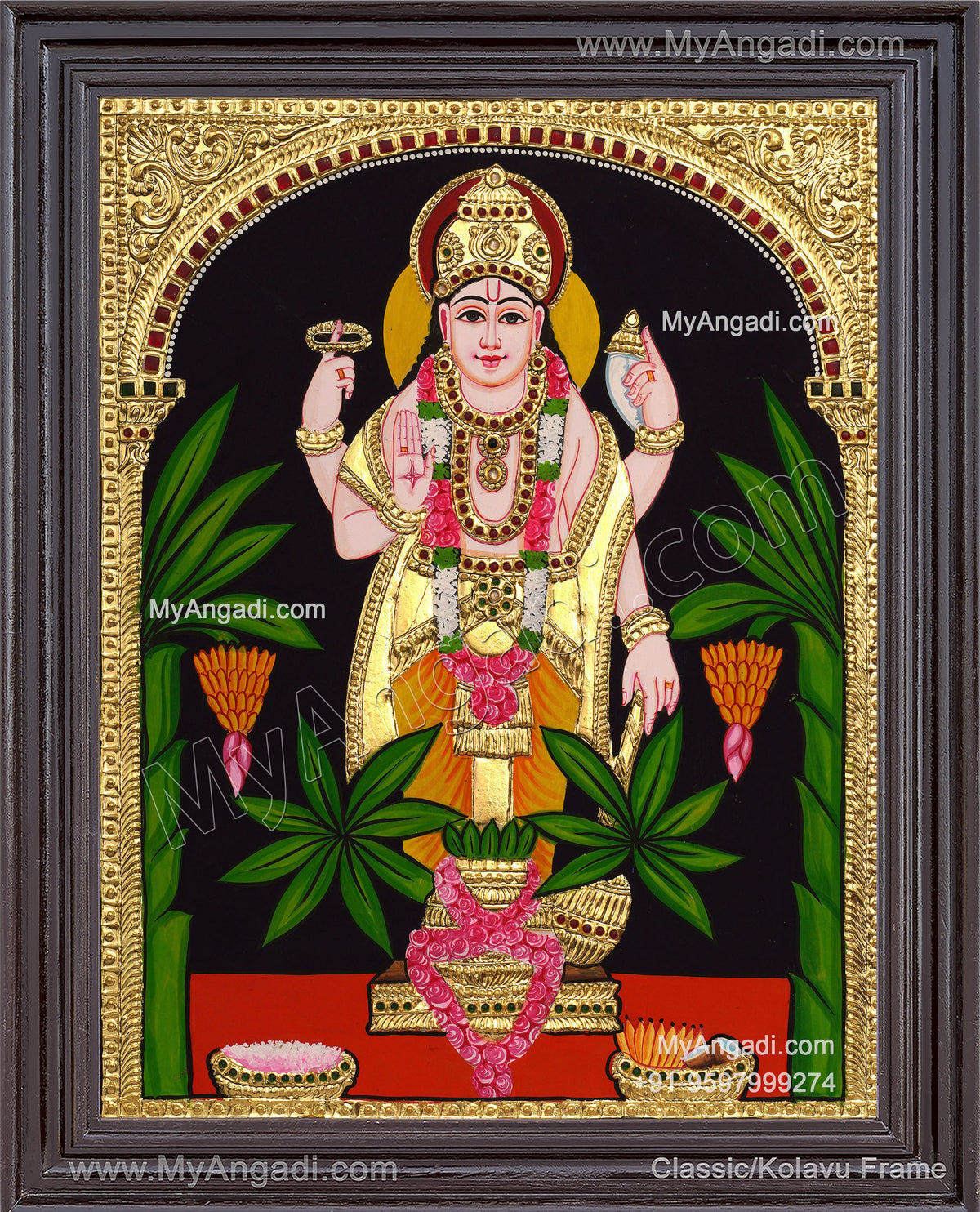 Sathya Narayana Swami Tanjore Painting