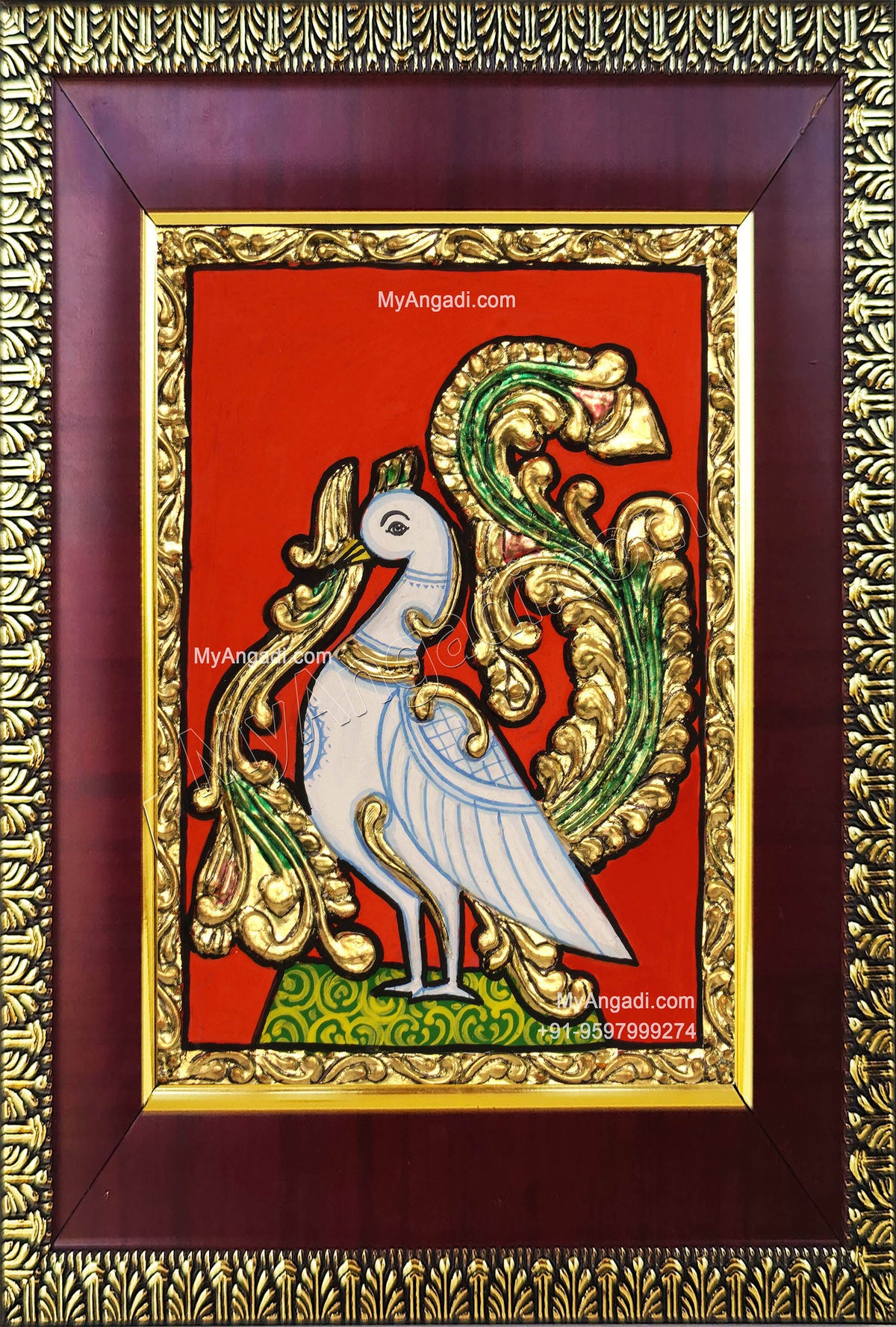 Annam Swan / Anna Pakshi Tanjore Painting