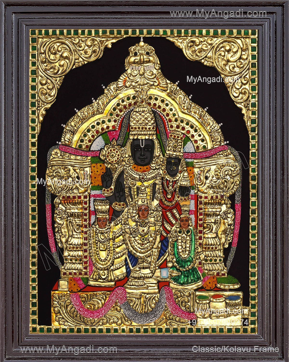 Parthasarathy Perumal Tanjore Painting