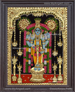 Guruvayurappan Tanjore Painting, Guruvayurappan Tanjore Painting