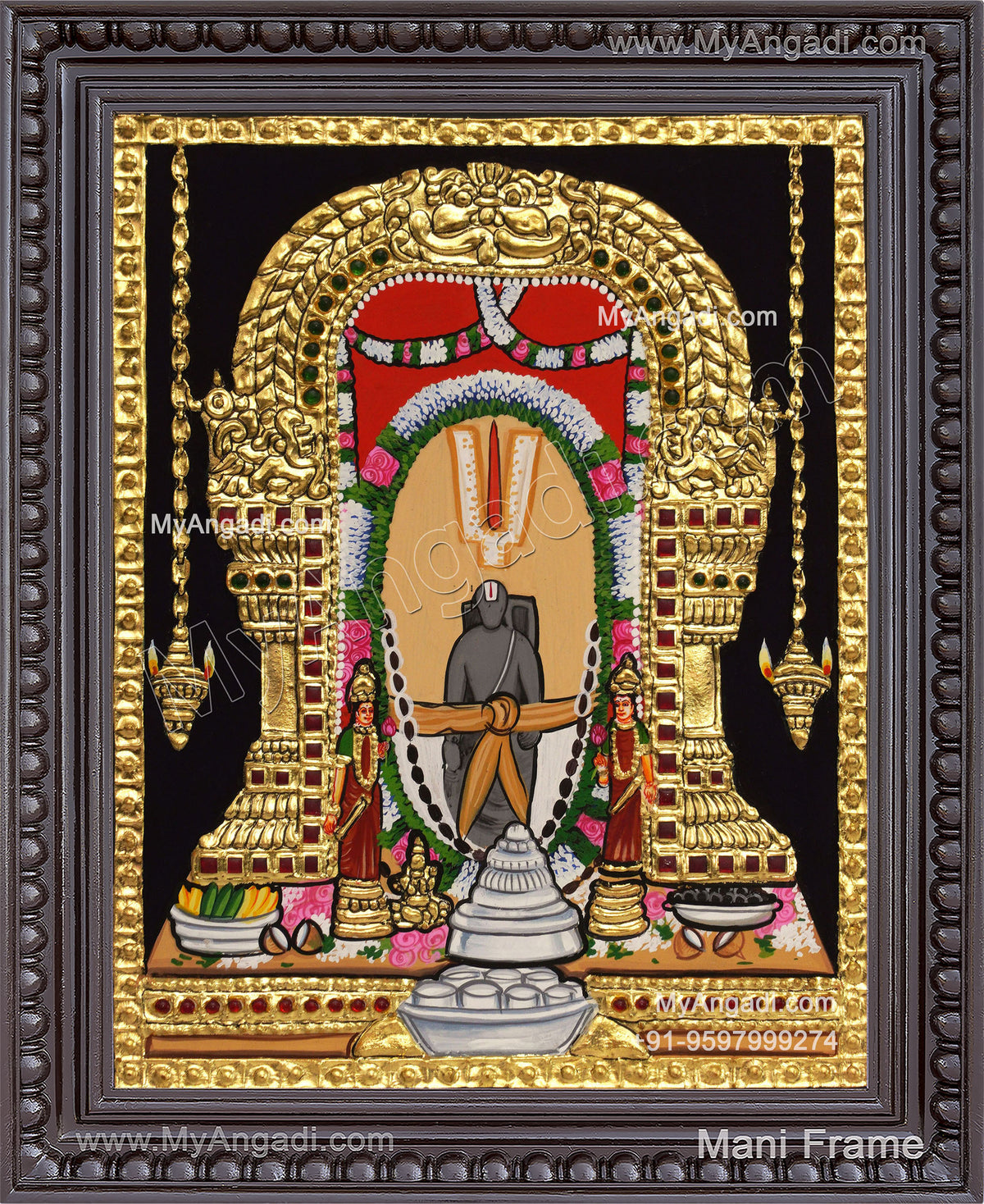 Shri Uppanna Swamy Tanjore Painting
