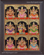 Ashta Lakshmi Tanjore Painting