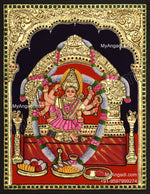Kariya Kali Amman Tanjore Painting
