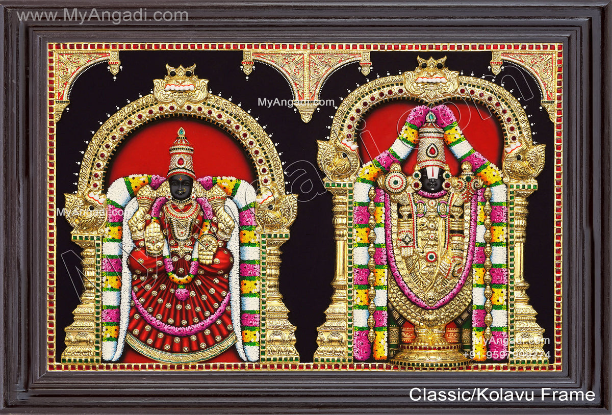 3D Balaji Thayaar Tanjore Painting