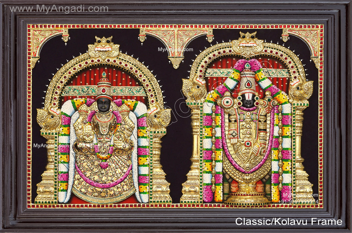 3D Balaji Thayaar Tanjore Painting