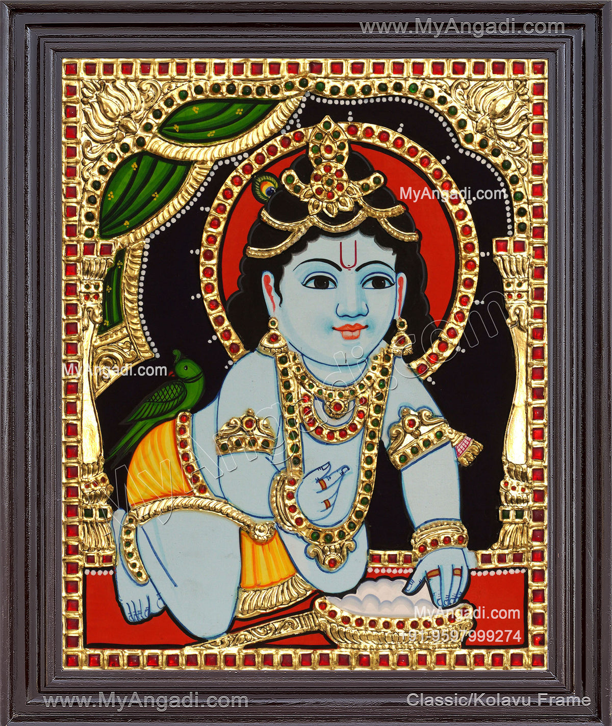 Krishna Tanjore Painting