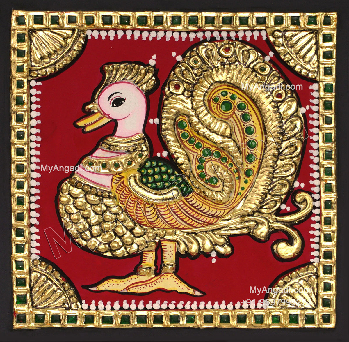 Peacock Tanjore Painting