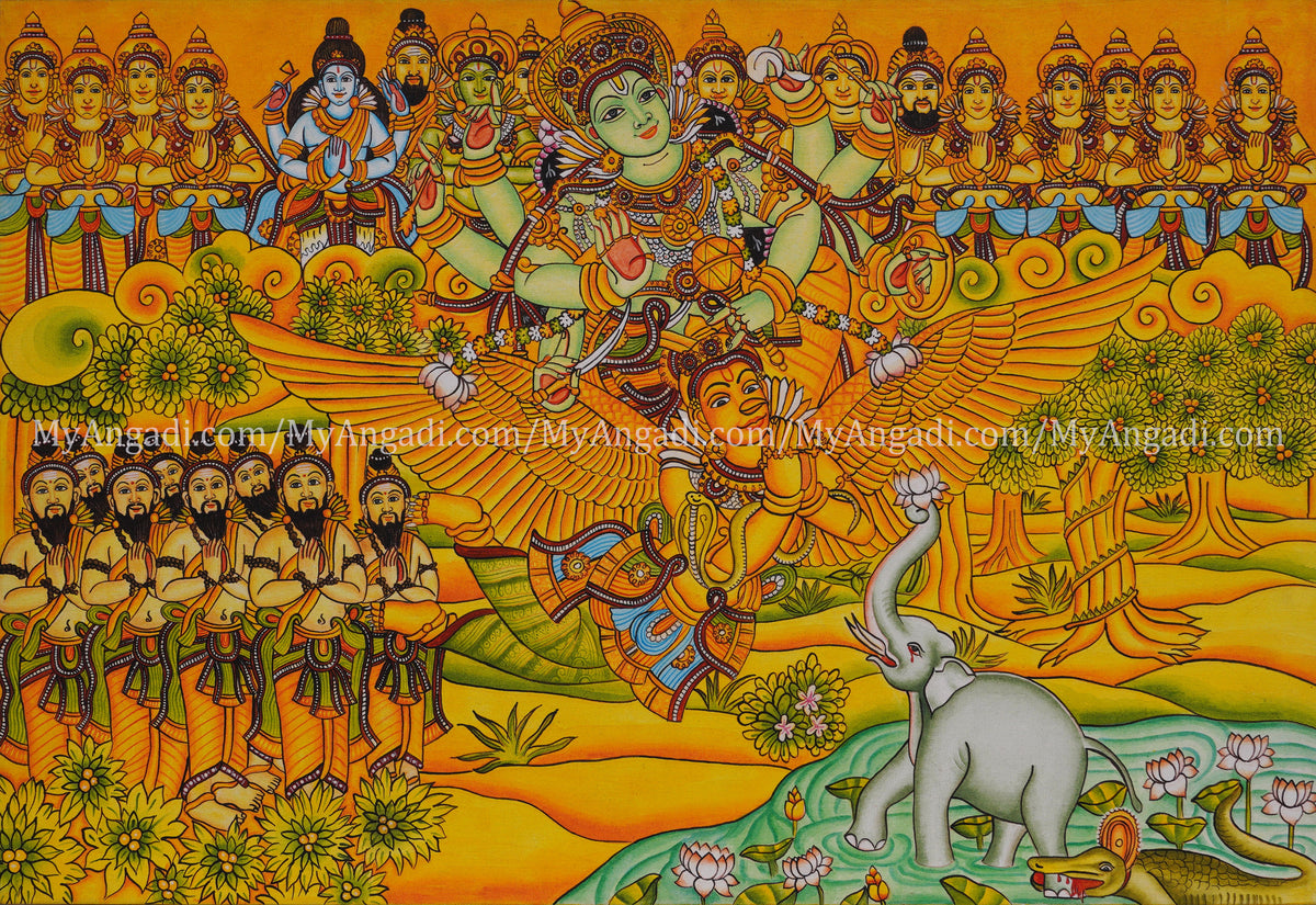 Gajendra Moksham Mural Painting