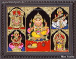 5 PanelTanjore Painting