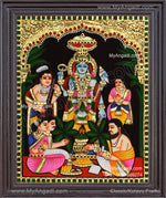 Sathyanarayana Swami Tanjore Painting