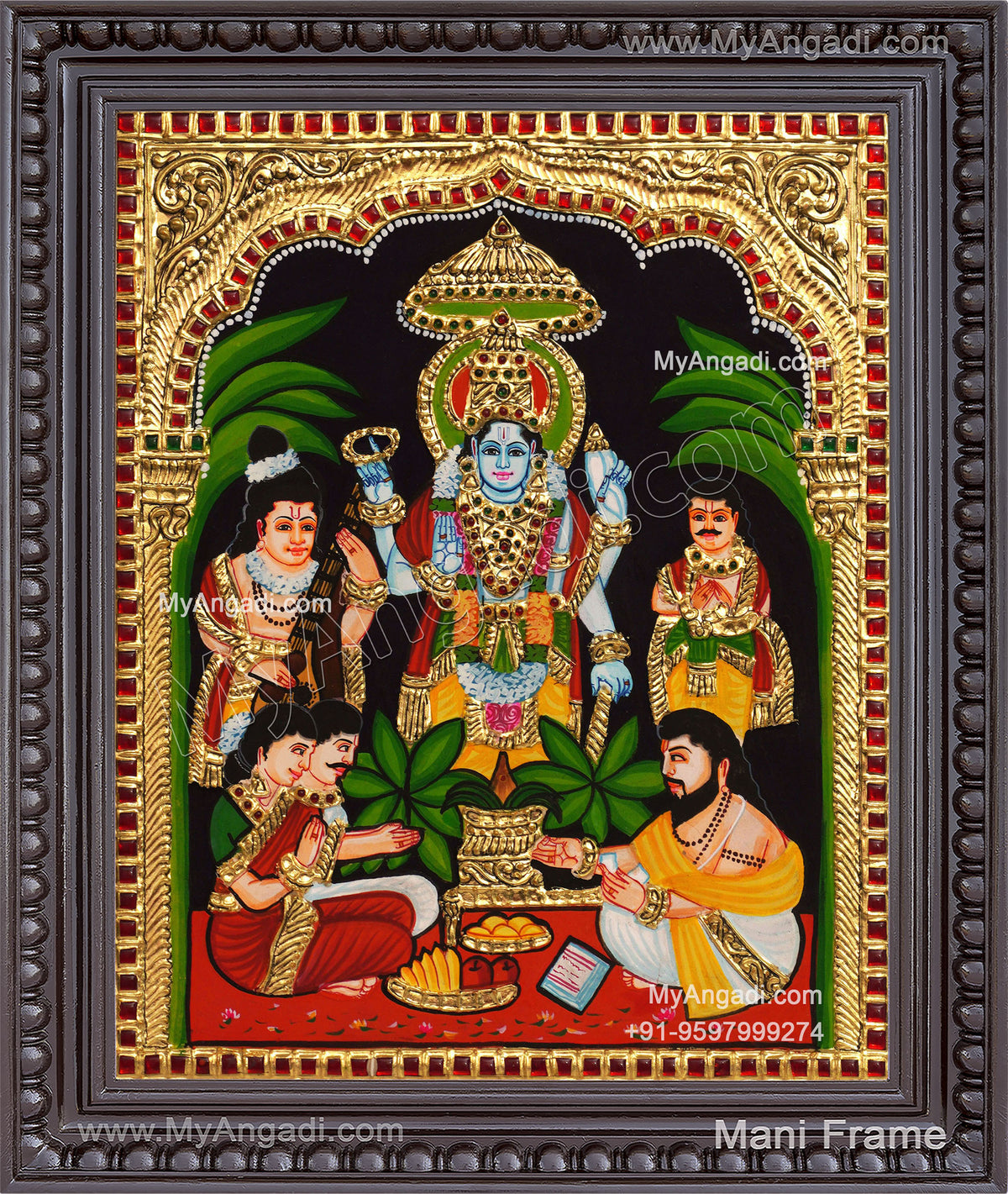 Sathyanarayana Tanjore Painting