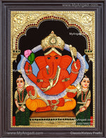 2D Sidhi Ganesha Tanjore Paintings