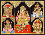 5 PanelTanjore Painting