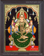 Lakshmi Devi Tanjore Painting