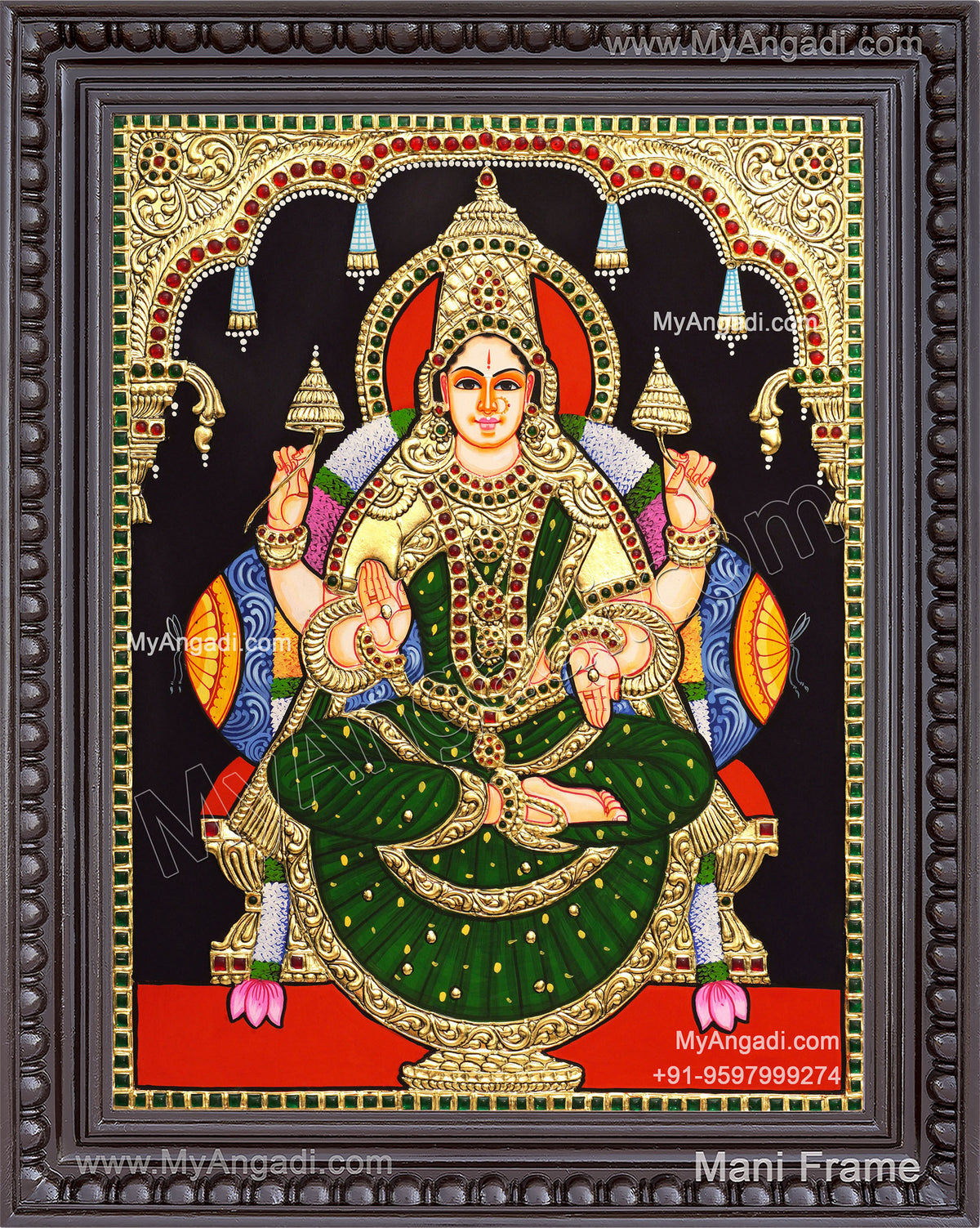 Lakshmi Devi Tanjore Painting