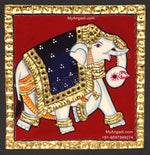 Elephant Tanjore Painting