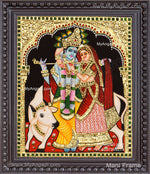 Radha Krishna Tanjore Painting