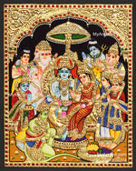 Ramar Pattabhisekam Tanjore Painting