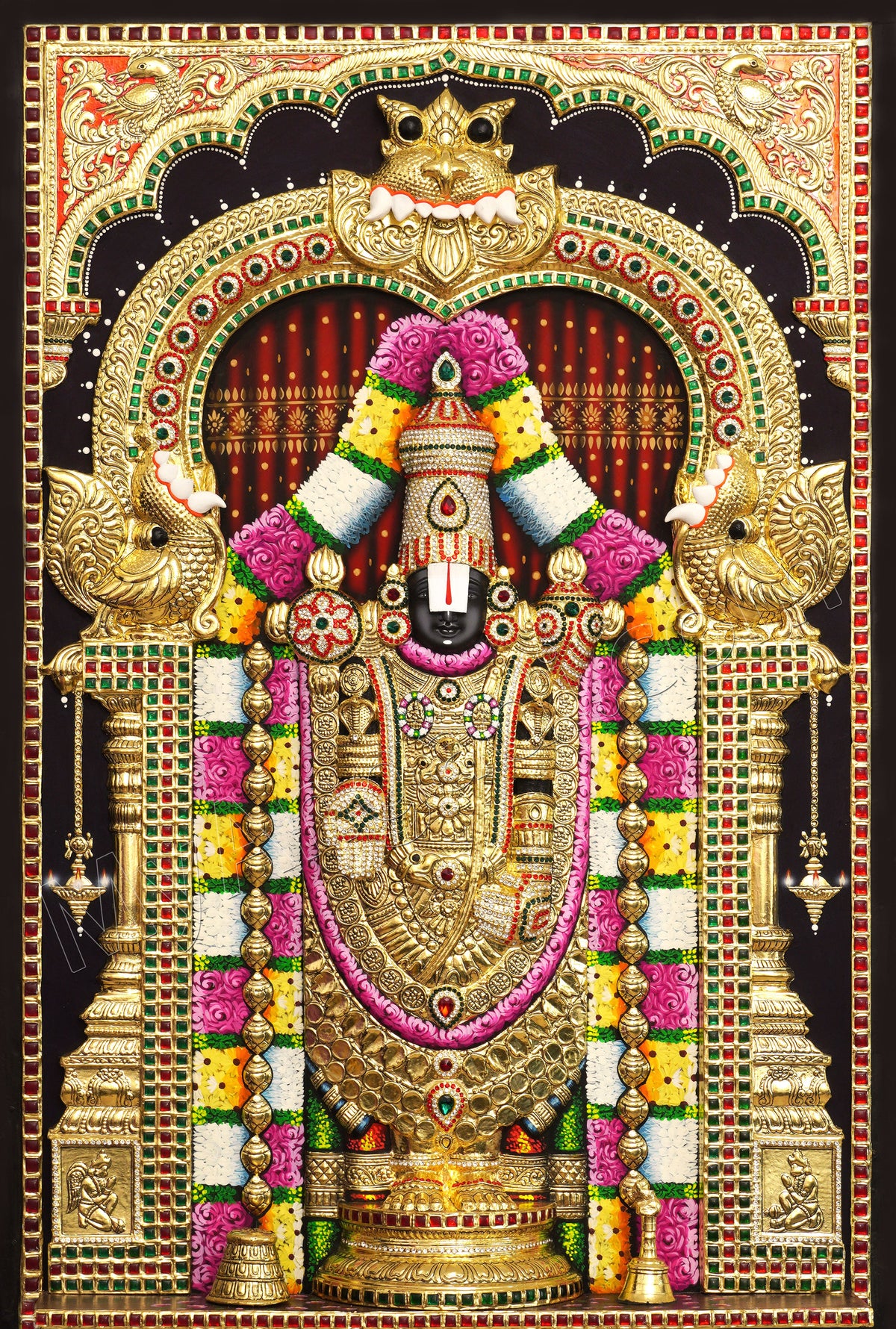 3D Balaji Tanjore Painting