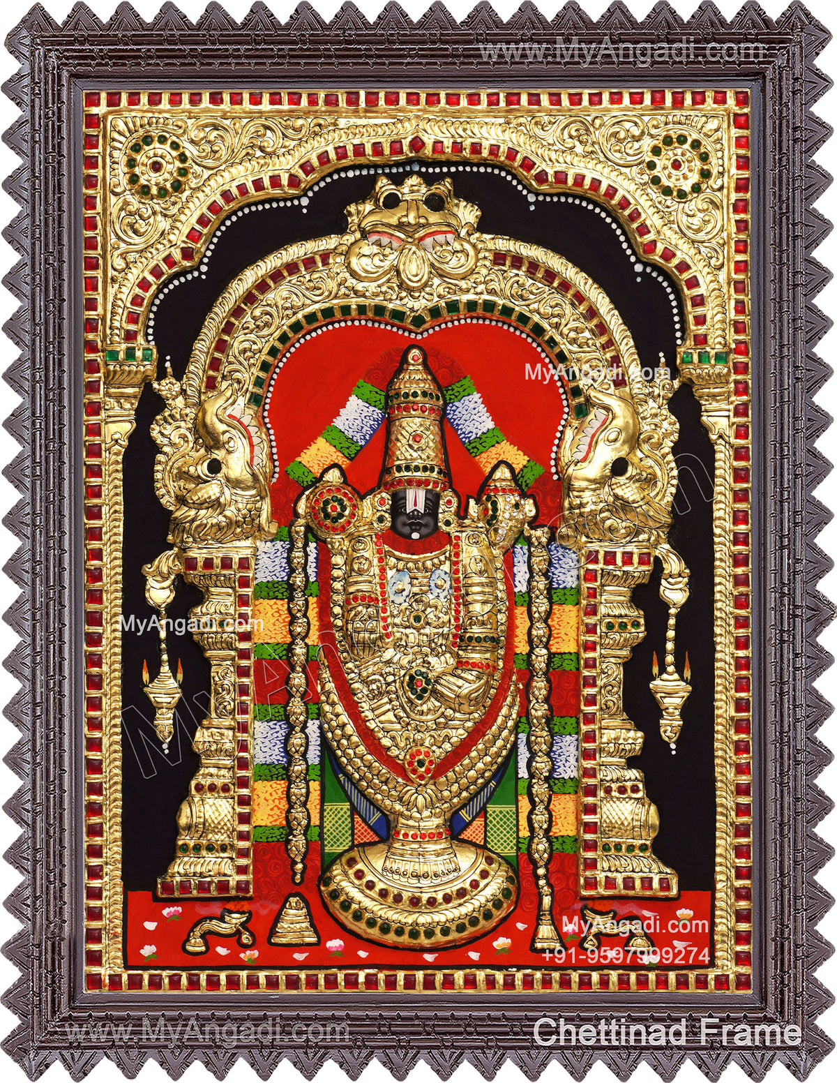2D Balaji Tanjore Painting