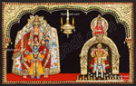 3D Devaki Krishna Lakshmi Ravalnath Tanjore Painting