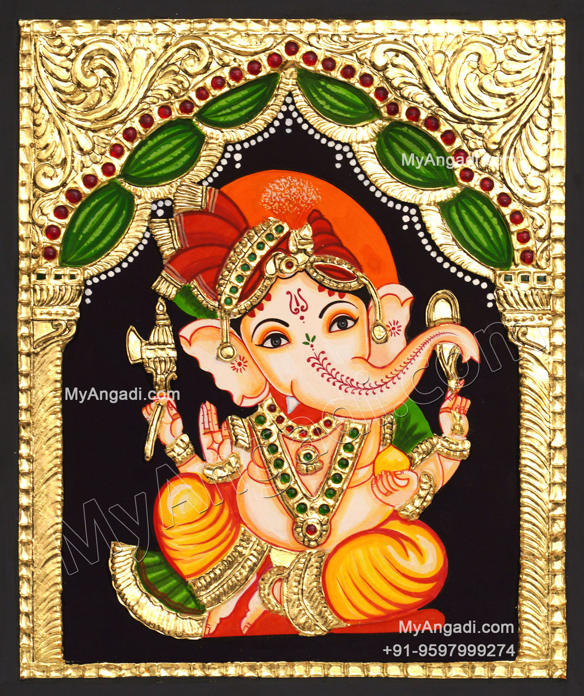 Ganesh Tanjore Painting