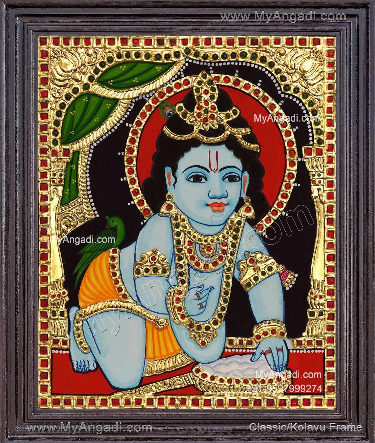 Krishna Tanjore Painting