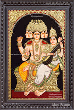 Brahma Saraswathi Tanjore Painting