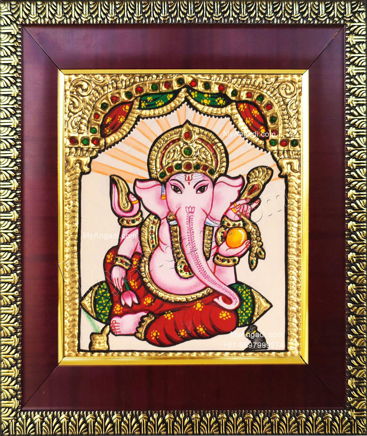 Ganesha Tanjore Painting