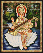 Saraswathi Tanjore Painting