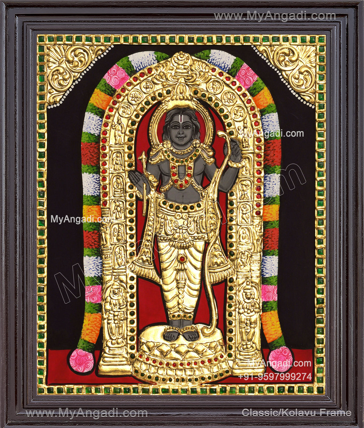 Ayodhya Ramar Tanjore Painting