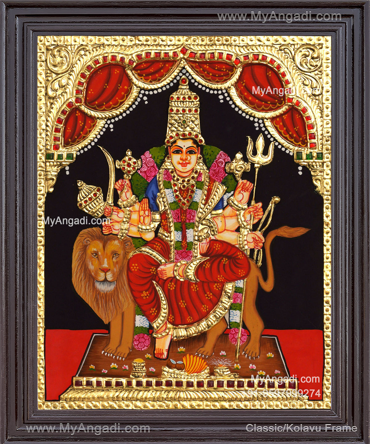 Durgai Tanjore Painting