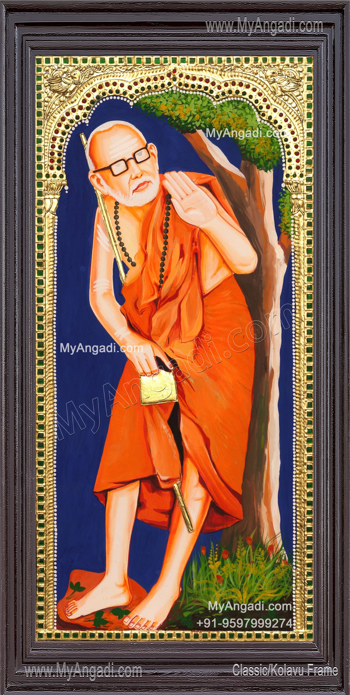 Kanchi Maha Periyavar Tanjore Painting